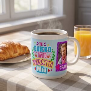 Personalized Grandma Photo Mug – Custom "Madrecita Mía" Coffee Cup