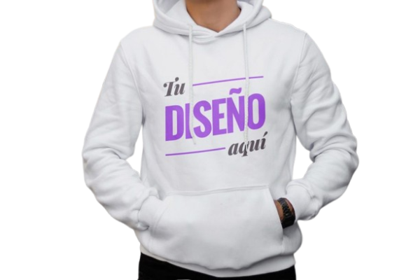 Sudadera con capucha en el estudio de diseño