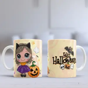 Taza con personajes lindos de Halloween: 10 diseños espeluznantes
