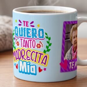 Personalized Grandma Photo Mug – Custom "Madrecita Mía" Coffee Cup