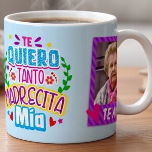 Personalized Grandma Photo Mug – Custom "Madrecita Mía" Coffee Cup
