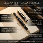 Pen and pine case shown together on a desk