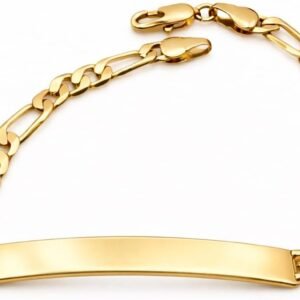 Close-up of the blank gold plate ready for engraving