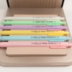 Laser-Engraved Pastel Pen Set – Retractable Ballpoints with Custom Text