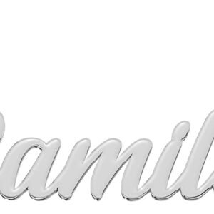 Sterling Silver Name Necklace – .925 Personalized Pendant, 47 cm Chain
