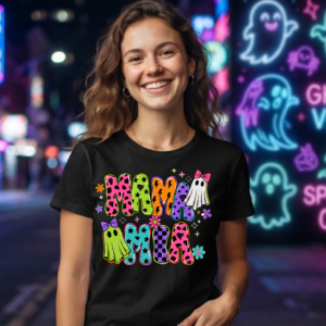 Neon Ghost Halloween T-Shirt – 21 Designs